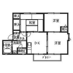 オークタウン書写Aの物件間取画像